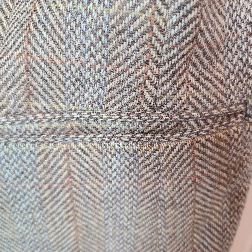 Egon Von Furstenberg Tweed Blazer Leather Buttons 40 Made In Italy - Picture 4 of 13